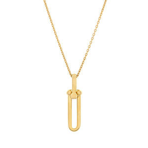 Tiffany & Co. HardWear Link Pendant Necklace 18K Yellow Gold